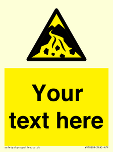WV10809: Custom Warning: Debris flow zone