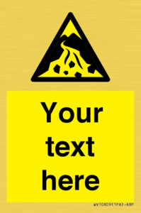 WV10809: Custom Warning: Debris flow zone