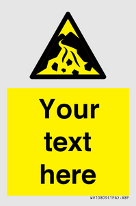 WV10809: Custom Warning: Debris flow zone