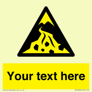 WV10809: Custom Warning: Debris flow zone