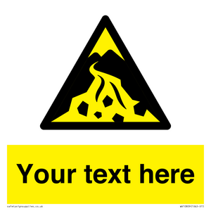 WV10809: Custom Warning: Debris flow zone