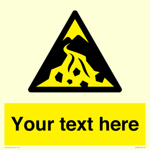 WV10809: Custom Warning: Debris flow zone