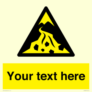 WV10809: Custom Warning: Debris flow zone