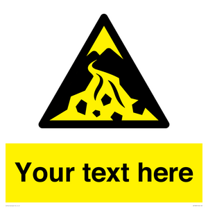 WV10809: Custom Warning: Debris flow zone