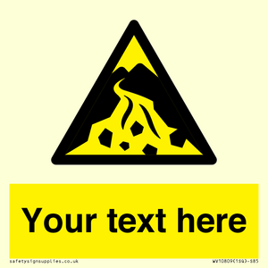 WV10809: Custom Warning: Debris flow zone