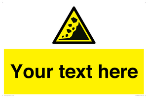 WV10813: Custom Warning: Landslide zone