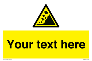 WV10813: Custom Warning: Landslide zone