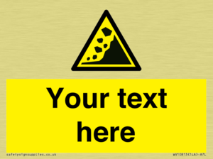 WV10813: Custom Warning: Landslide zone