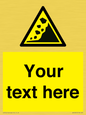 WV10813: Custom Warning: Landslide zone