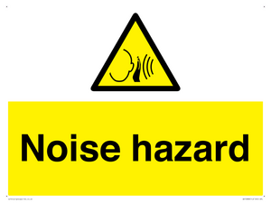 WV10888: Warning: Noise hazard