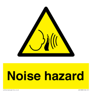 WV10888: Warning: Noise hazard