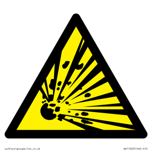 WV11023: Warning Symbol: Explosive material