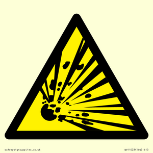 WV11023: Warning Symbol: Explosive material