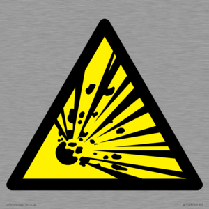 WV11023: Warning Symbol: Explosive material