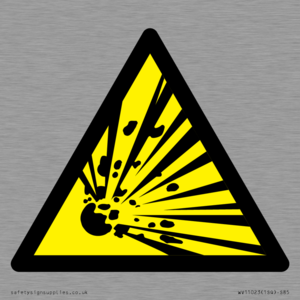 WV11023: Warning Symbol: Explosive material