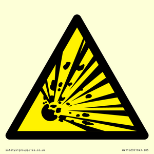 WV11023: Warning Symbol: Explosive material