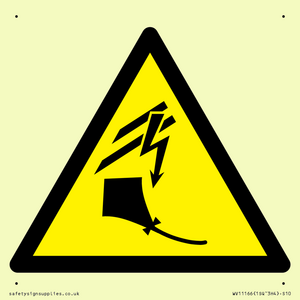 WV11166: W505 Warning: Kite flying near overhead power lines