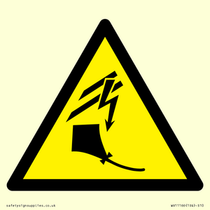 WV11166: W505 Warning: Kite flying near overhead power lines