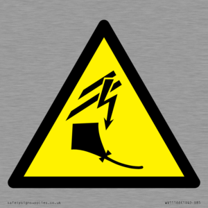WV11166: W505 Warning: Kite flying near overhead power lines
