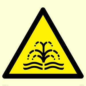 WV11188: W516 Warning: fountain/water plume