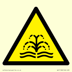 WV11188: W516 Warning: fountain/water plume