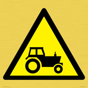 WV11236: W916 Warning: Farm machinery