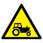 WV11236: W916 Warning: Farm machinery