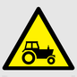 WV11236: W916 Warning: Farm machinery