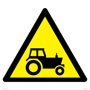 WV11236: W916 Warning: Farm machinery