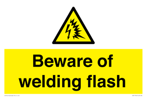WV11744: Beware of welding flash