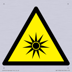WV11932: W027 Warning: Optical radiation