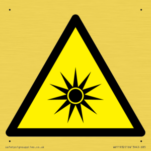 WV11932: W027 Warning: Optical radiation