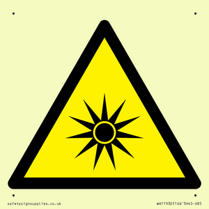 WV11932: W027 Warning: Optical radiation