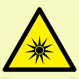 WV11932: W027 Warning: Optical radiation