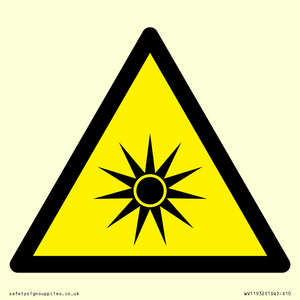 WV11932: W027 Warning: Optical radiation
