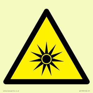 WV11932: W027 Warning: Optical radiation