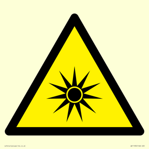 WV11932: W027 Warning: Optical radiation