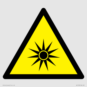 WV11932: W027 Warning: Optical radiation