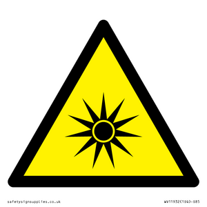 WV11932: W027 Warning: Optical radiation