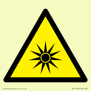 WV11932: W027 Warning: Optical radiation