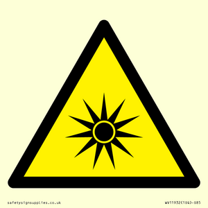 WV11932: W027 Warning: Optical radiation