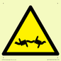 WV11940: W033 Warning: Barbed wire