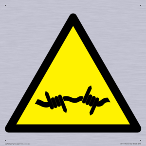 WV11940: W033 Warning: Barbed wire