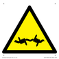 WV11940: W033 Warning: Barbed wire