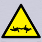 WV11940: W033 Warning: Barbed wire