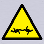 WV11940: W033 Warning: Barbed wire