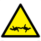 WV11940: W033 Warning: Barbed wire