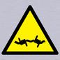 WV11940: W033 Warning: Barbed wire