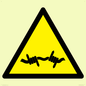 WV11940: W033 Warning: Barbed wire