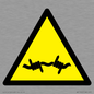 WV11940: W033 Warning: Barbed wire